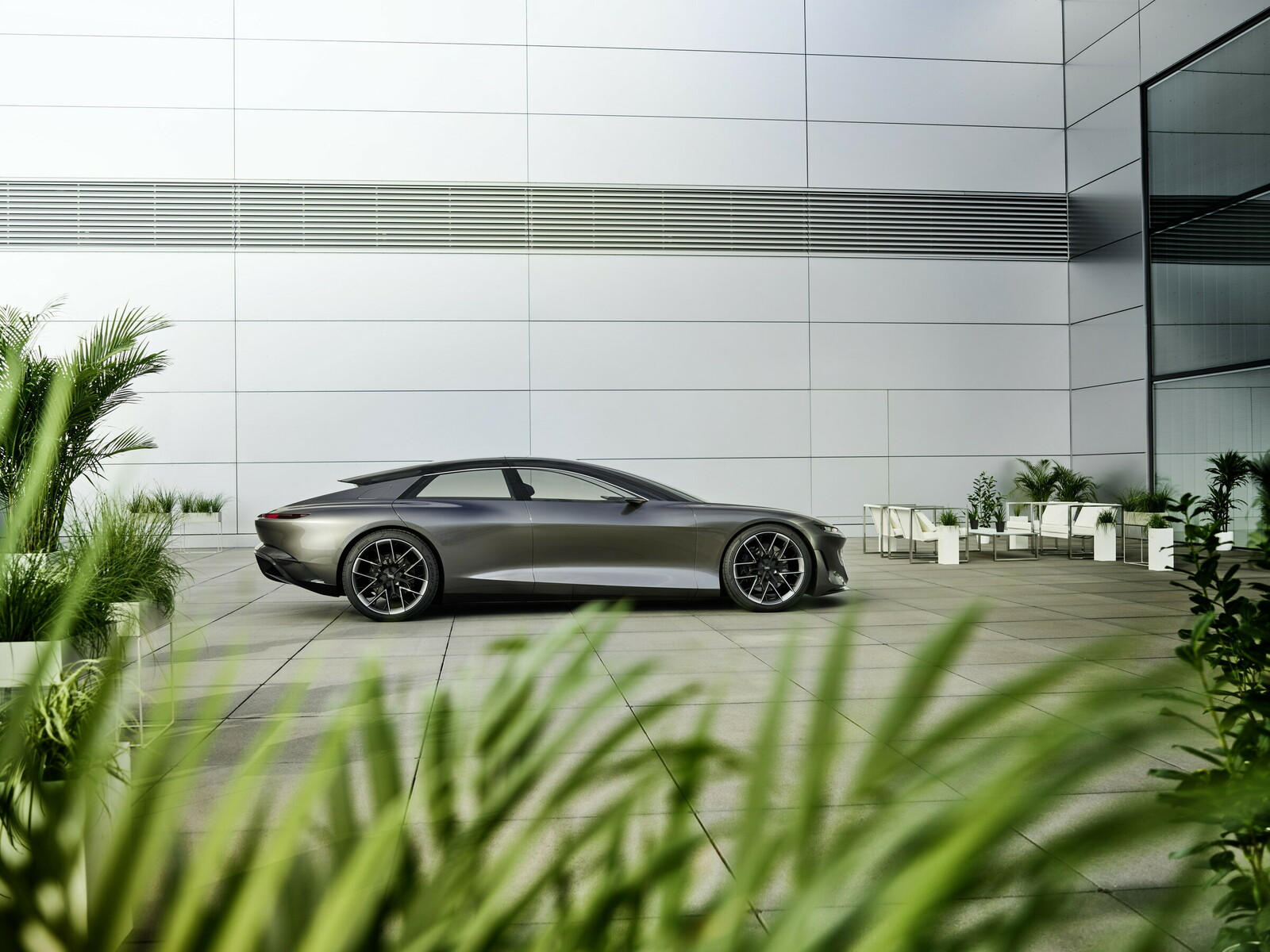 Das Elektroflaggschiff Grandsphere fasst Audis Zukunftspläne in einem Luxuskonzept zusammen.