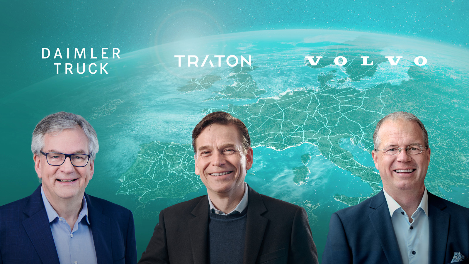 Traton, Volvo und Daimler Trucks wollen gemeinsam ein europäisches Schnellladenetz für E-Lkw aufbauen