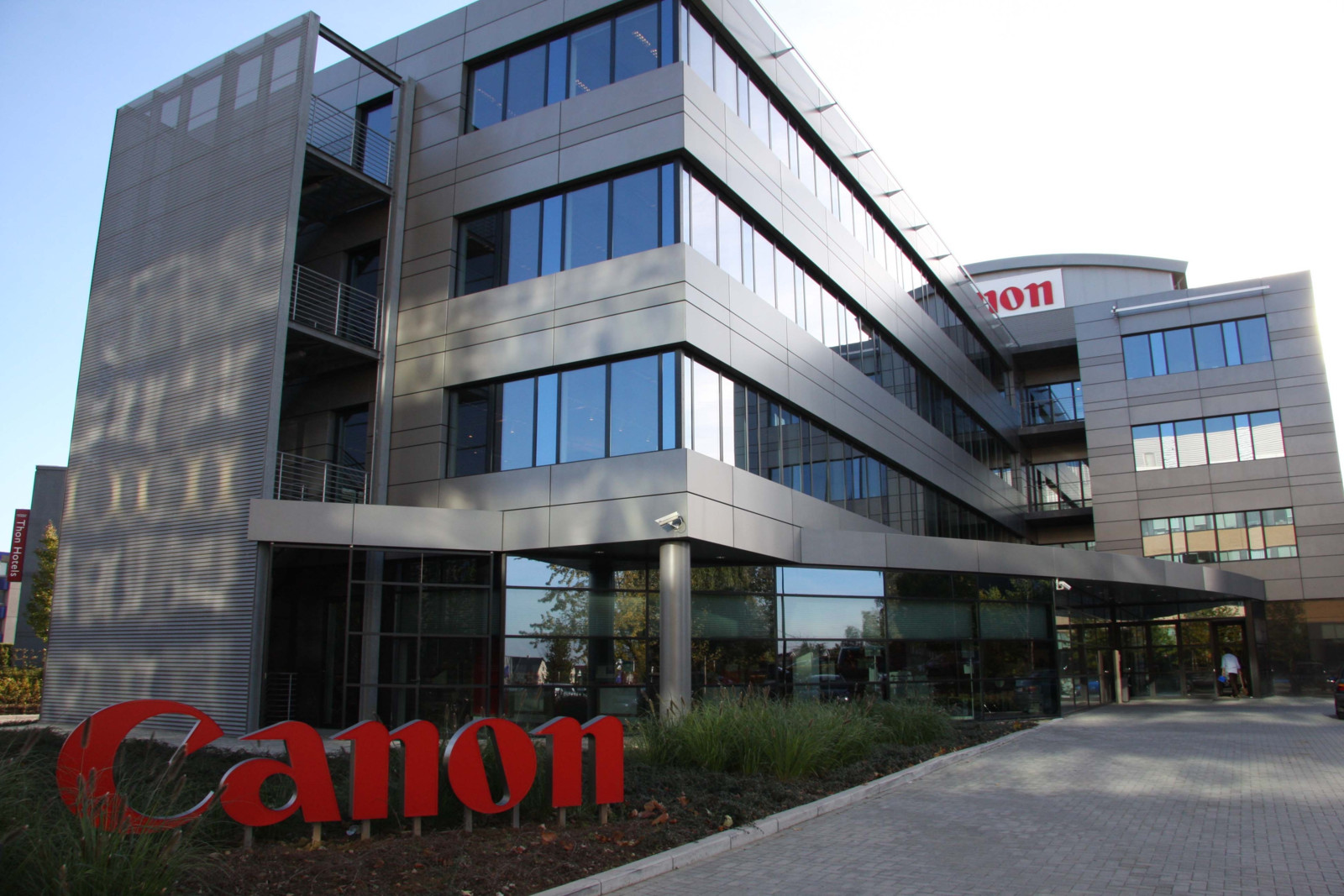 Canon-Zentrale in Belgien.